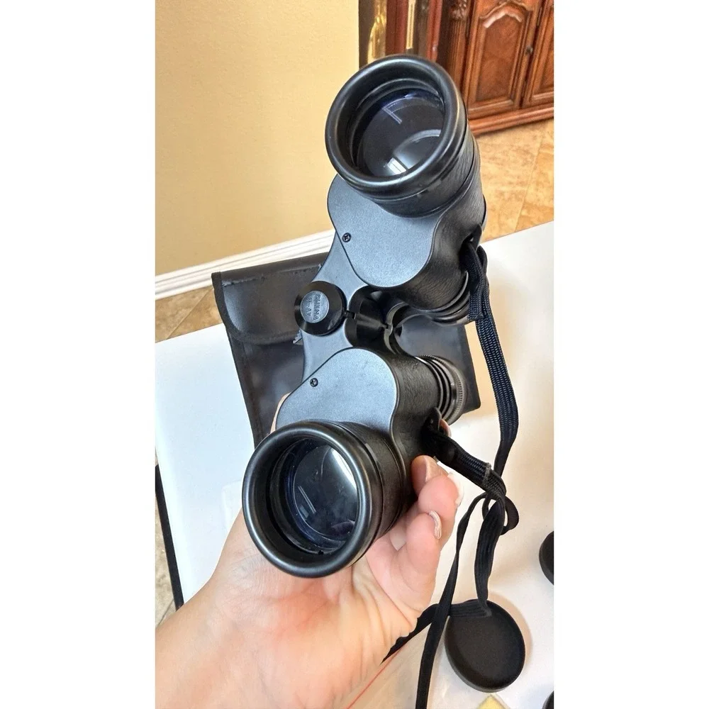 Bushnell Insta‎ Focus 7x35 Binoculars Wide Angle 420FT Case Japan Vintage